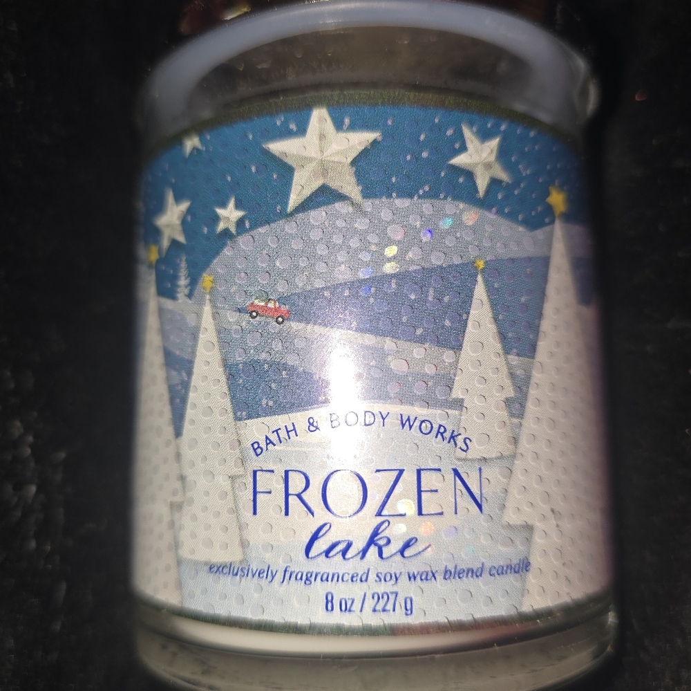 Bath and body works frozen lake single wick candle